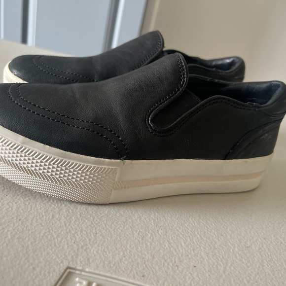 Ash Black and White Slip-On Sneakers with Platform Sole Women's Size 6 Black - Picture 5 of 16